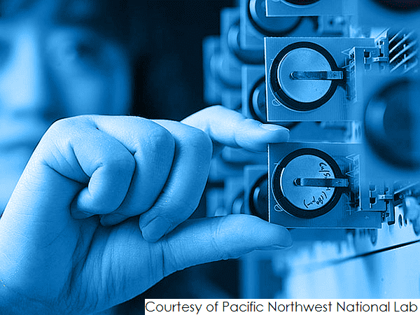 Arbin coincell battery tester in a battery test lab.