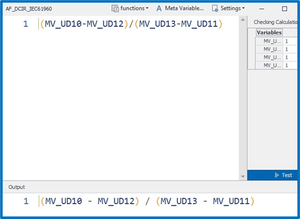 IR calculation formula