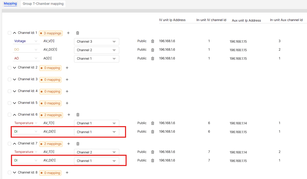 arbin map aux digital input channel mits11