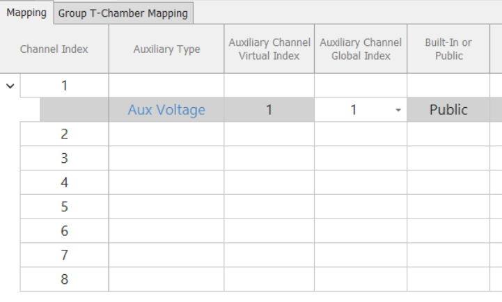 aux voltage channel 1 are used to connect to the 3e battery