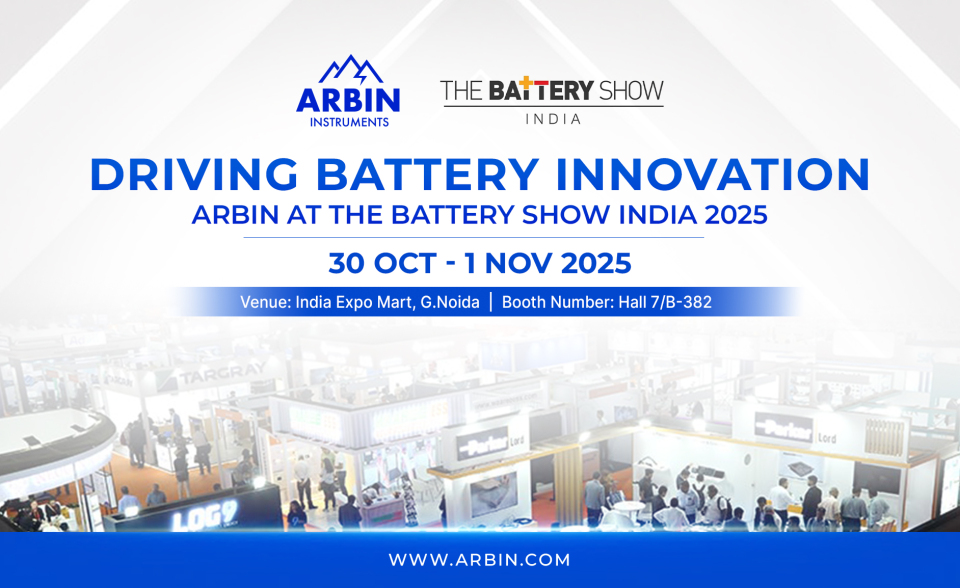 web driving battery innovation arbin at the battery show india 2025 