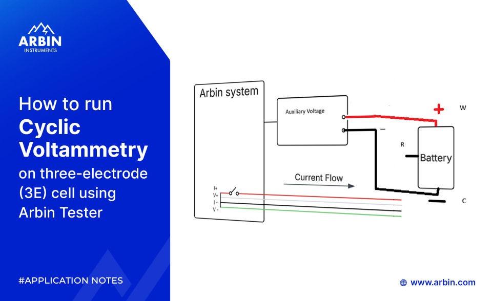 web how to run cyclic voltammetry on three electrode(3e) cell using arbin tester 